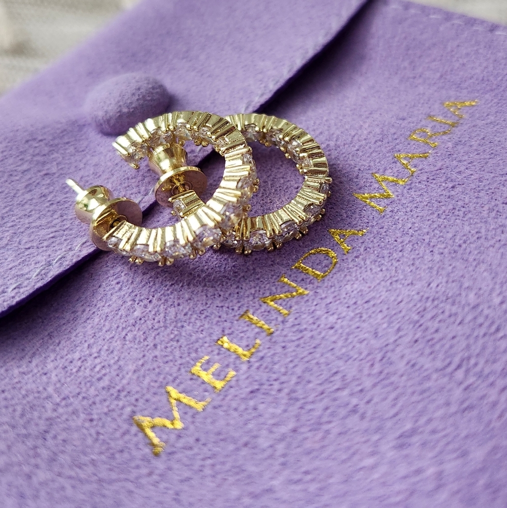 Melinda Maria "She's a Classic" Gold Hoops